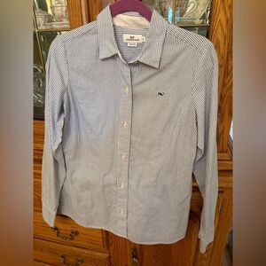 Vineyard Vines Ladies Button Down Blue Size 6